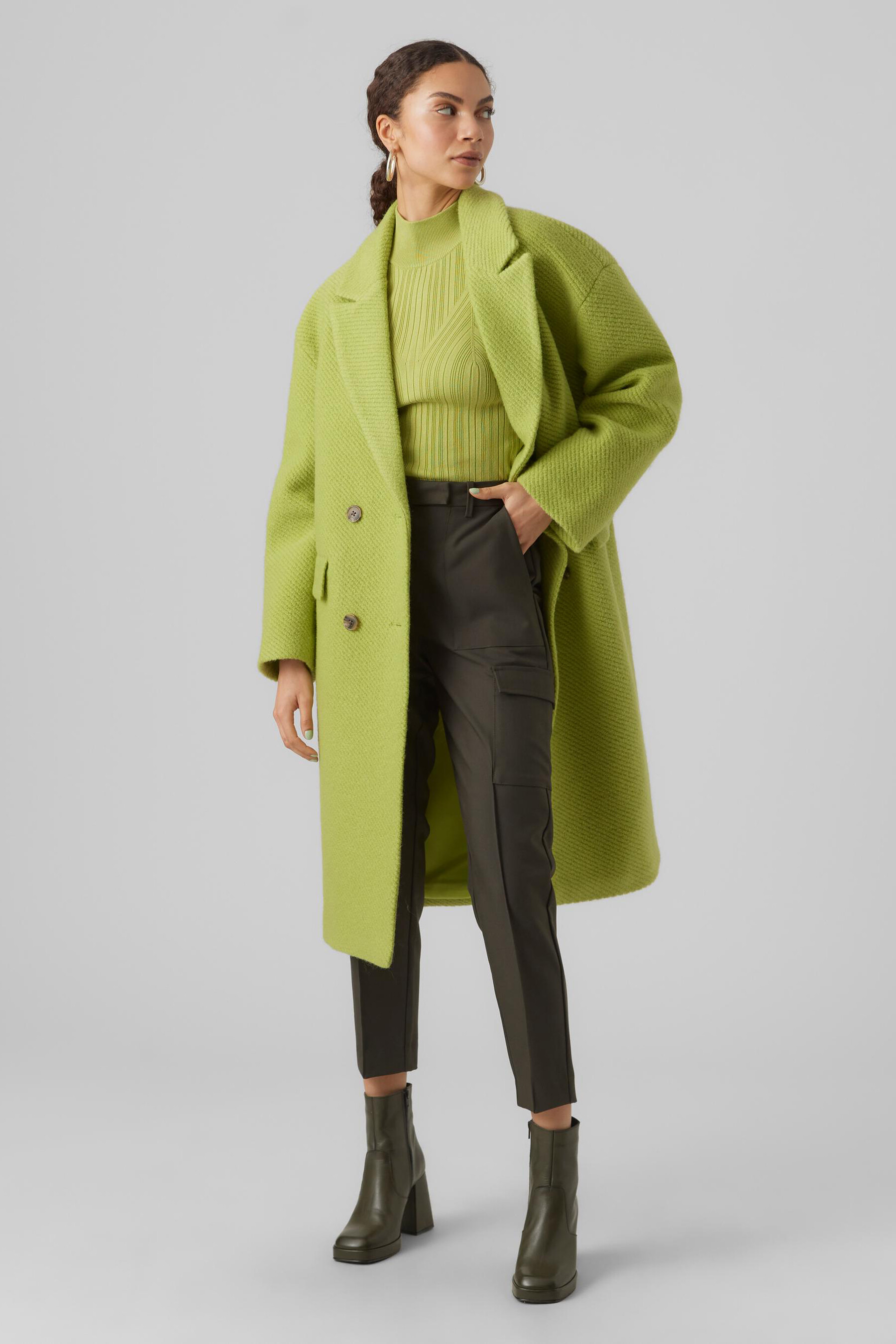 Manteau vert vero moda sale